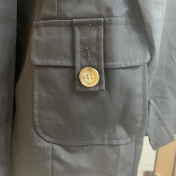 NWOT Old Navy Black Trench Coat - Picture 2 of 3